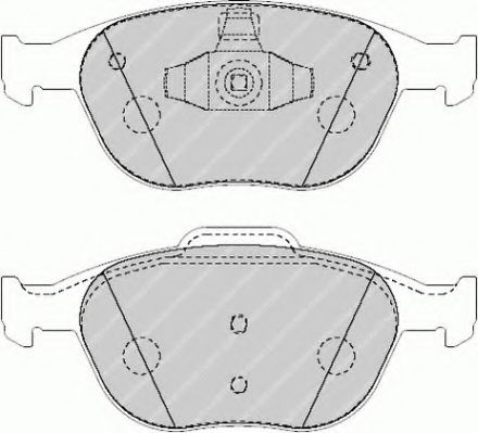 Set placute frana,frana disc FORD FIESTA V (JH_, J