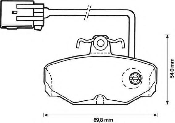 Set placute frana,frana disc FORD GRANADA I (GAE, GGE), FORD GRANADA Mk III limuzina (GGE), FORD SIERRA hatchback (GBC, GBG) - JURID 571855J