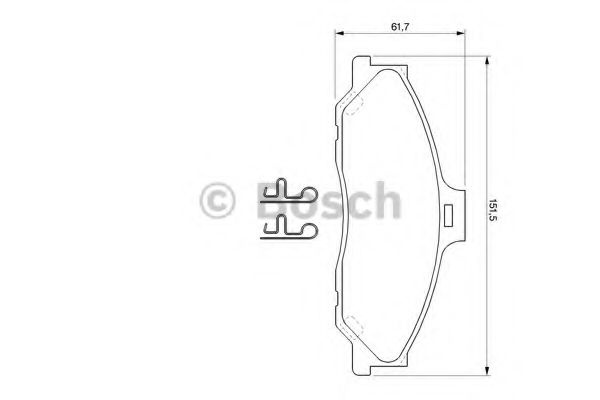 Set placute frana,frana disc FORD RANGER (ES, ET) (2005 - 2012) BOSCH 0 986 424 720