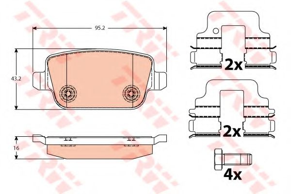 Set placute frana,frana disc FORD S-MAX (WA6) (200