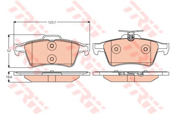 Set placute frana,frana disc FORD TOURNEO CONNECT 