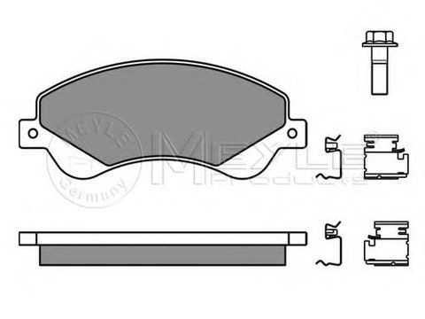 Set placute frana,frana disc FORD TRANSIT bus, FORD TRANSIT caroserie, FORD TRANSIT platou / sasiu - MEYLE 025 244 8518/PD