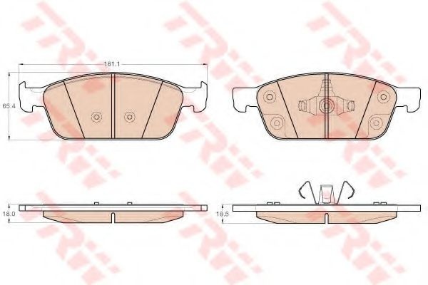 Set placute frana,frana disc FORD TRANSIT CONNECT 
