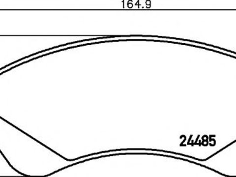 Set placute frana,frana disc FORD TRANSIT TOURNEO (2006 - 2016) TEXTAR 2448501