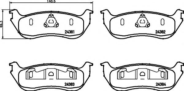 Set placute frana,frana disc FORD USA EXPLORER (U2