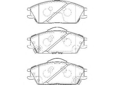 Set placute frana,frana disc HONDA ACCORD Mk II hatchback (AC, AD), HONDA ACCORD Mk II (AC, AD), HYUNDAI EXCEL I (X3-) - WAGNER WBP21012B