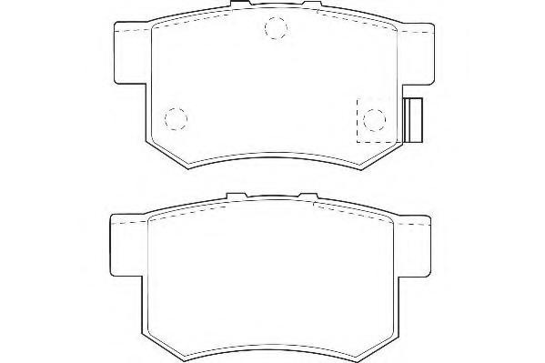 Set placute frana,frana disc HONDA ACCORD Mk IV (CB), HONDA ACCORD Mk IV cupe (CB, CC), HONDA LEGEND cupe (KA3) - WAGNER WBP21719A