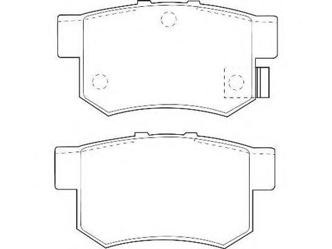 Set placute frana,frana disc HONDA ACCORD Mk IV (CB), HONDA ACCORD Mk IV cupe (CB, CC), HONDA LEGEND cupe (KA3) - WAGNER WBP21719A