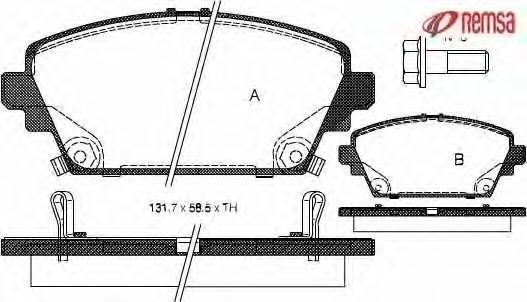Set placute frana,frana disc HONDA ACCORD Mk VII (CG, CK), NISSAN ALMERA TINO (V10), HONDA ACCORD Mk VII hatchback (CH) - METZGER 0694.02