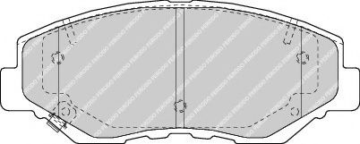 Set placute frana,frana disc HONDA ACCOR