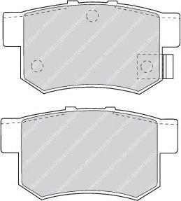 Set placute frana,frana disc HONDA INSIGHT (ZE_) (2009 - 2016) FERODO FDB956