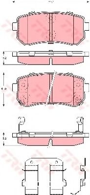 Set placute frana,frana disc HYUNDAI ACCENT III li