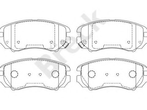 Set placute frana,frana disc HYUNDAI COUPE (GK) (2001 - 2009) Break 23891 00 701 10 piesa NOUA