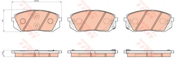 Set placute frana,frana disc HYUNDAI i40 (VF) (201