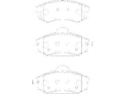 Set placute frana,frana disc HYUNDAI LANTRA Mk II combi (J-2), HYUNDAI TIBURON (RD), SSANGYONG KORANDO (KJ) - WAGNER WBP21725A