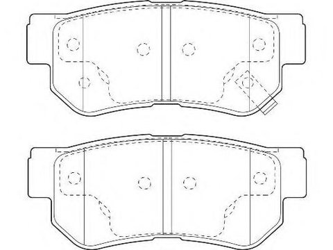 Set placute frana,frana disc HYUNDAI SONATA Mk III (EF), HYUNDAI GRANDEUR (XG), HYUNDAI TRAJET (FO) - WAGNER WBP23543A