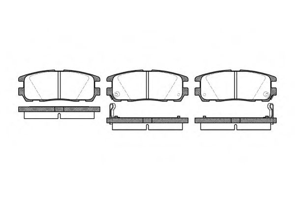 Set placute frana,frana disc ISUZU TROOPER (1998 - 2016) REMSA 0426.02 piesa NOUA