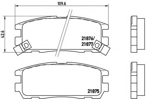 Set placute frana,frana disc ISUZU TROOPER (1998 - 2016) BREMBO P 59 021 piesa NOUA