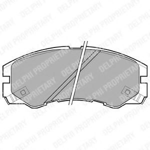 Set placute frana,frana disc ISUZU TROOPER (UB) (1991 - 2000) DELPHI LP964 piesa NOUA