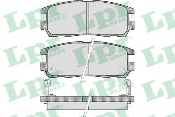 Set placute frana,frana disc ISUZU TROOPER deschis (2000 - 2016) LPR 05P524 piesa NOUA