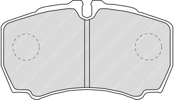 Set placute frana,frana disc IVECO DAILY III bus (1999 - 2006) FERODO FVR1405