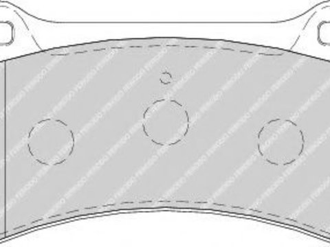 Set placute frana,frana disc JAGUAR S-TYPE (CCX) (1999 - 2009) FERODO FDB1712 piesa NOUA