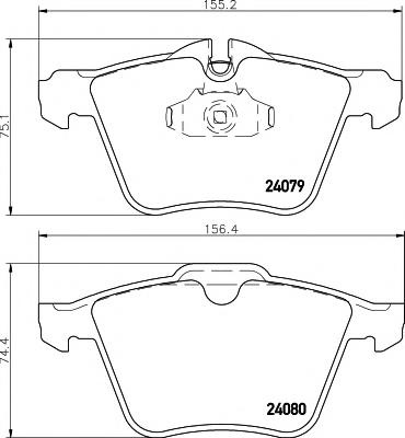 Set placute frana,frana disc JAGUAR XF limuzina (_