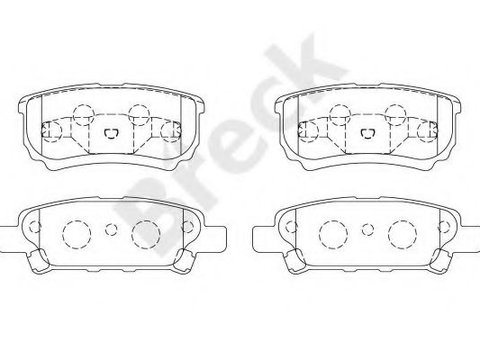 Set placute frana,frana disc JEEP COMPASS (MK49) (2006 - 2016) Break 24014 00 702 10 piesa NOUA