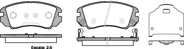 Set placute frana,frana disc KIA MAGENTIS (MG) (2005 - 2016) REMSA 0953.22 piesa NOUA
