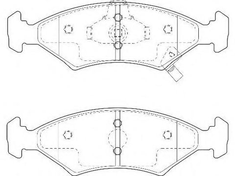 Set placute frana,frana disc KIA MENTOR limuzina (FA), KIA SPORTAGE (K00), KIA MENTOR (FA) - WAGNER WBP23384A