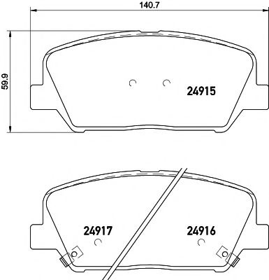 Set placute frana,frana disc KIA OPTIMA (2010 - 2015) TEXTAR 2491501 piesa NOUA