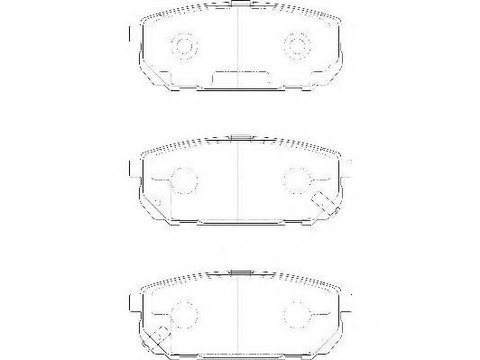 Set placute frana,frana disc KIA SORENTO I (JC) - WAGNER WBP24058A