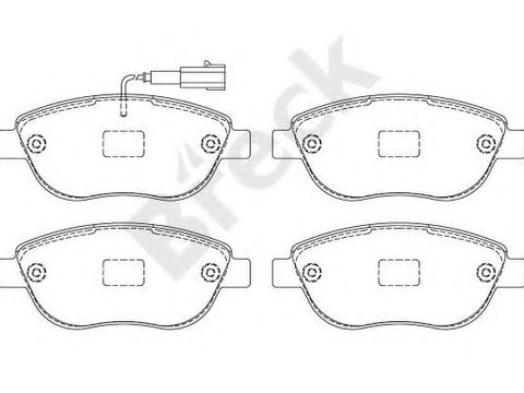 Set placute frana,frana disc LANCIA DELTA III (844) (2008 - 2014) Break 23708 00 701 10 piesa NOUA