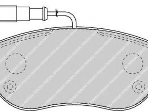 Set placute frana,frana disc LANCIA DELTA III (844) (2008 - 2014) FERODO FDB1468 piesa NOUA