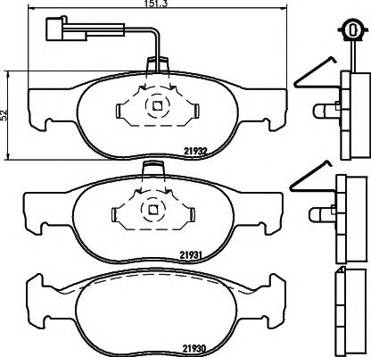 Set placute frana,frana disc LANCIA DELTA Mk II (8