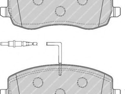 Set placute frana,frana disc LANCIA PHEDRA (179) (2002 - 2010) FERODO FDB4154 piesa NOUA