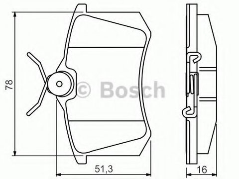 Set placute frana,frana disc LANCIA PHEDRA (179) (2002 - 2010) BOSCH 0 986 495 231 piesa NOUA