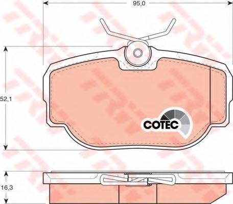 Set placute frana,frana disc LAND ROVER DISCOVERY 