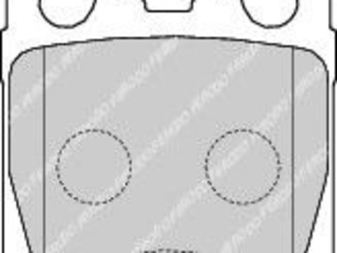 Set placute frana,frana disc LEXUS GS (UZS161, JZS160, UZS160) (1997 - 2005) FERODO FDB1610 piesa NOUA