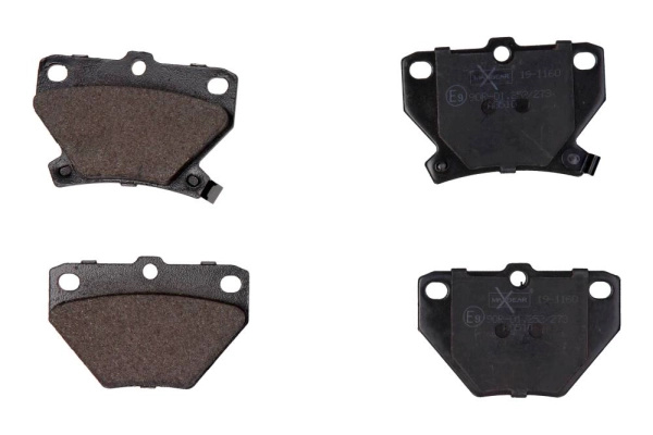 Set placute frana,frana disc MAXGEAR 19-1160 pentru TOYOTA COROLLA Verso (_E12_) 2001-2004