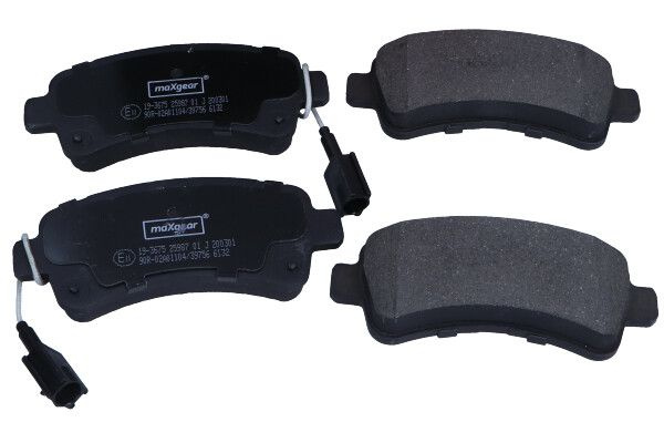 Set placute frana,frana disc MAXGEAR 19-3675 pentru CITROEN JUMPER II bus