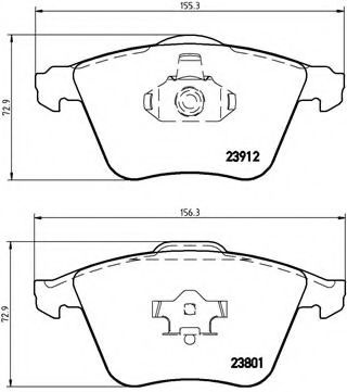 Set placute frana,frana disc MAZDA 3 (BL) (2008 - 