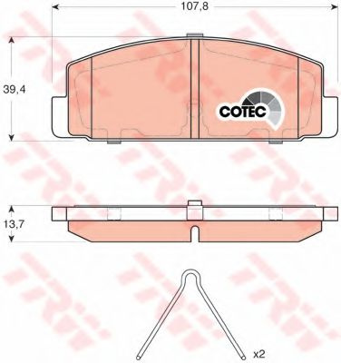 Set placute frana,frana disc MAZDA 6 Sport (GH) (2007 - 2016) TRW GDB3311