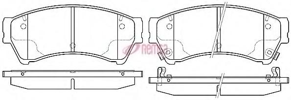 Set placute frana,frana disc MAZDA 6 Sport (GH), MAZDA 6 limuzina (GH), MAZDA 6 combi-coupe (GH) - METZGER 1196.02