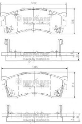 Set placute frana,frana disc MAZDA 626 Mk V combi 