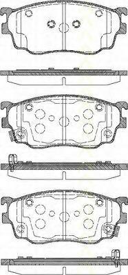 Set placute frana,frana disc MAZDA 626 Mk V (GF), MAZDA 626 Mk V hatchback (GF), MAZDA 626 Mk V combi (GW) - TRISCAN 8110 50011