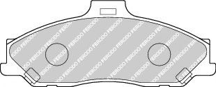 Set placute frana,frana disc MAZDA BT-50 (CD, UN) (2006 - 2016) FERODO FDB1527