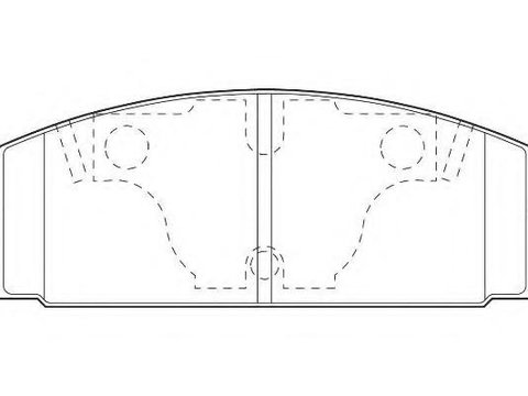 Set placute frana,frana disc MAZDA RX 7 Mk II (FC), MAZDA ETUDE IV (BG), MAZDA 323 IV (BG) - WAGNER WBP20328A