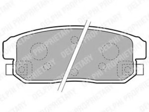 Set placute frana,frana disc MAZDA RX 8 (SE17) (2003 - 2012) DELPHI LP1829