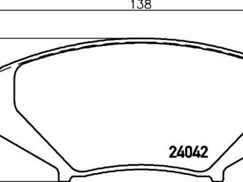 Set placute frana,frana disc MAZDA RX 8 (SE17) - HELLA PAGID 8DB 355 010-881